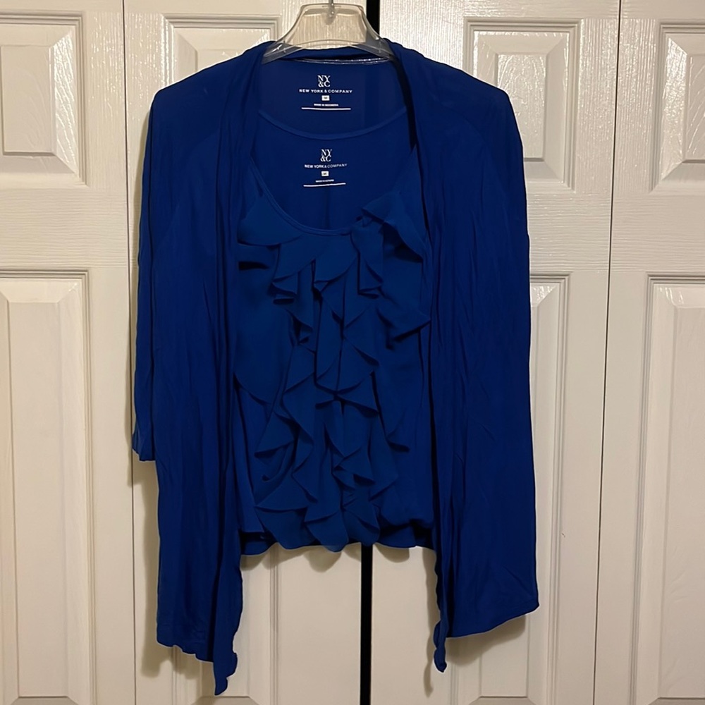 New York & Company Tank/Cardigan Set